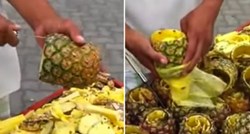 Nauči rezati ananas poput profića: Ovako to rade na štandu!